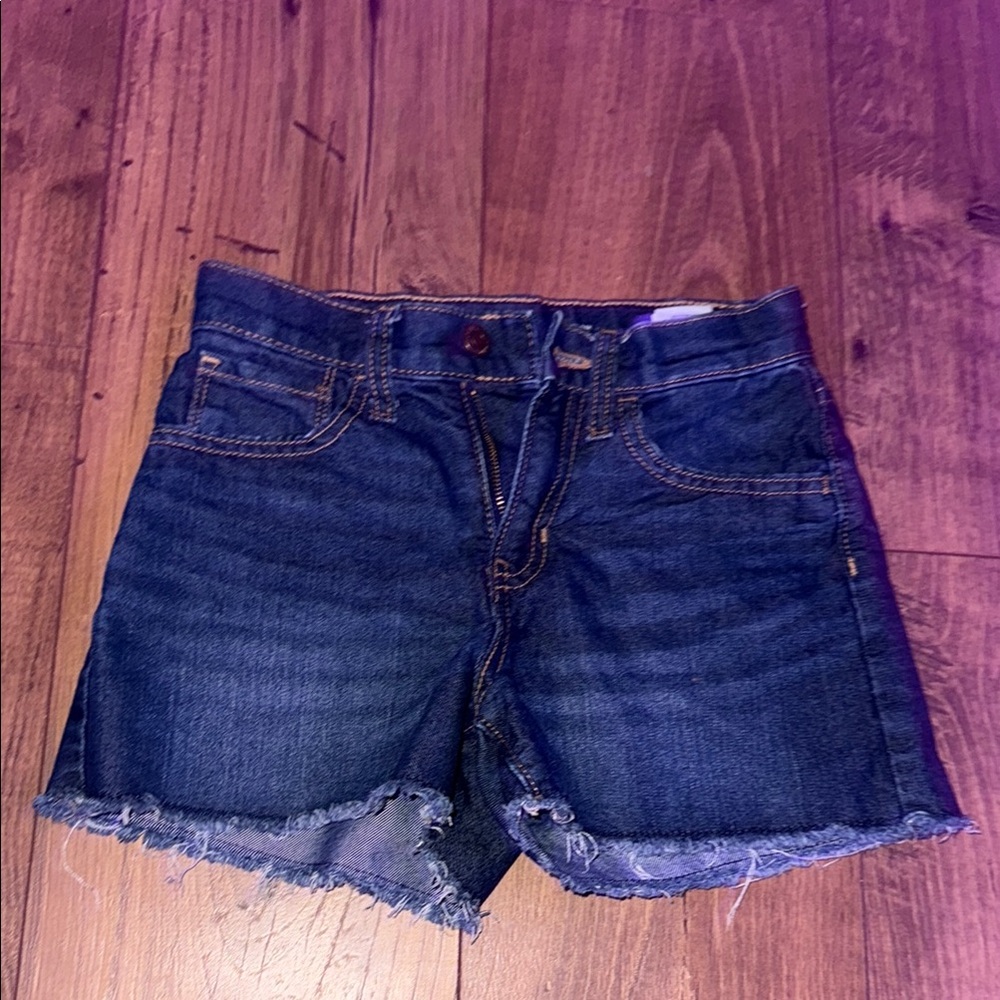 Old Navy Blue Jean Shorts with Distressed Hem